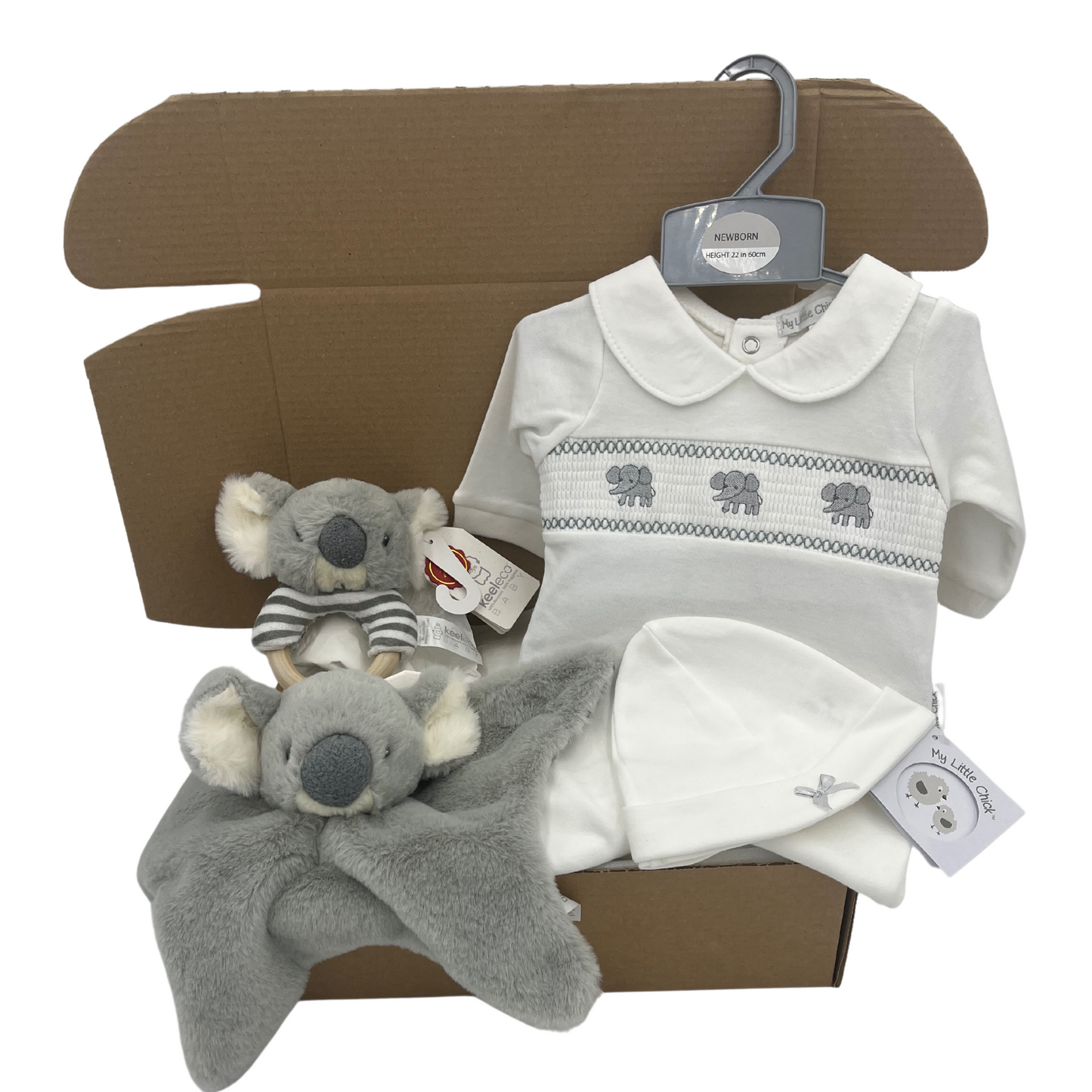 Elephant All In One Cosy Koala Baby Gift Box - Suitable from Birth