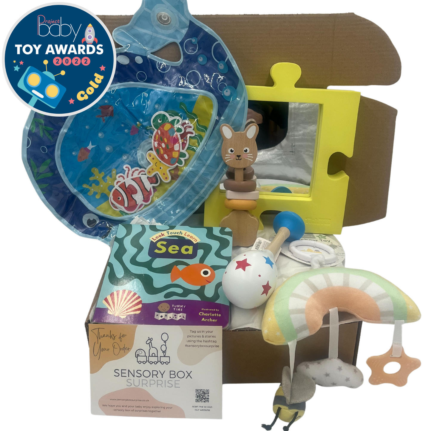 Age 3 - 6 Months Sensory Box | Subscription - 3 Boxes in Total | Every 3 Months | Free Delivery | Or One-Time Purchase (Pay for 3-6 Month Box Only)