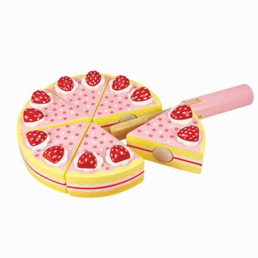 Bigjigs Toys Strawberry Party Cake - Suitable 24 Months+
