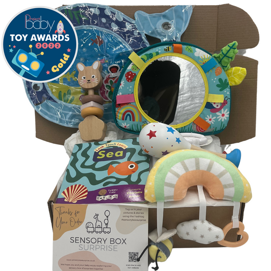 Age 3 - 6 Months Sensory Box | Subscription - 3 Boxes in Total | Every 3 Months | Free Delivery | Or One-Time Purchase (Pay for 3-6 Month Box Only)