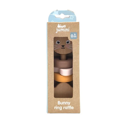 Jumini Bunny Ring Rattle- Suitable From Birth)