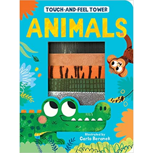 Touch and Feel Tower Animals Board Book By Patricia Hegarty - Interest age 2-5 Years