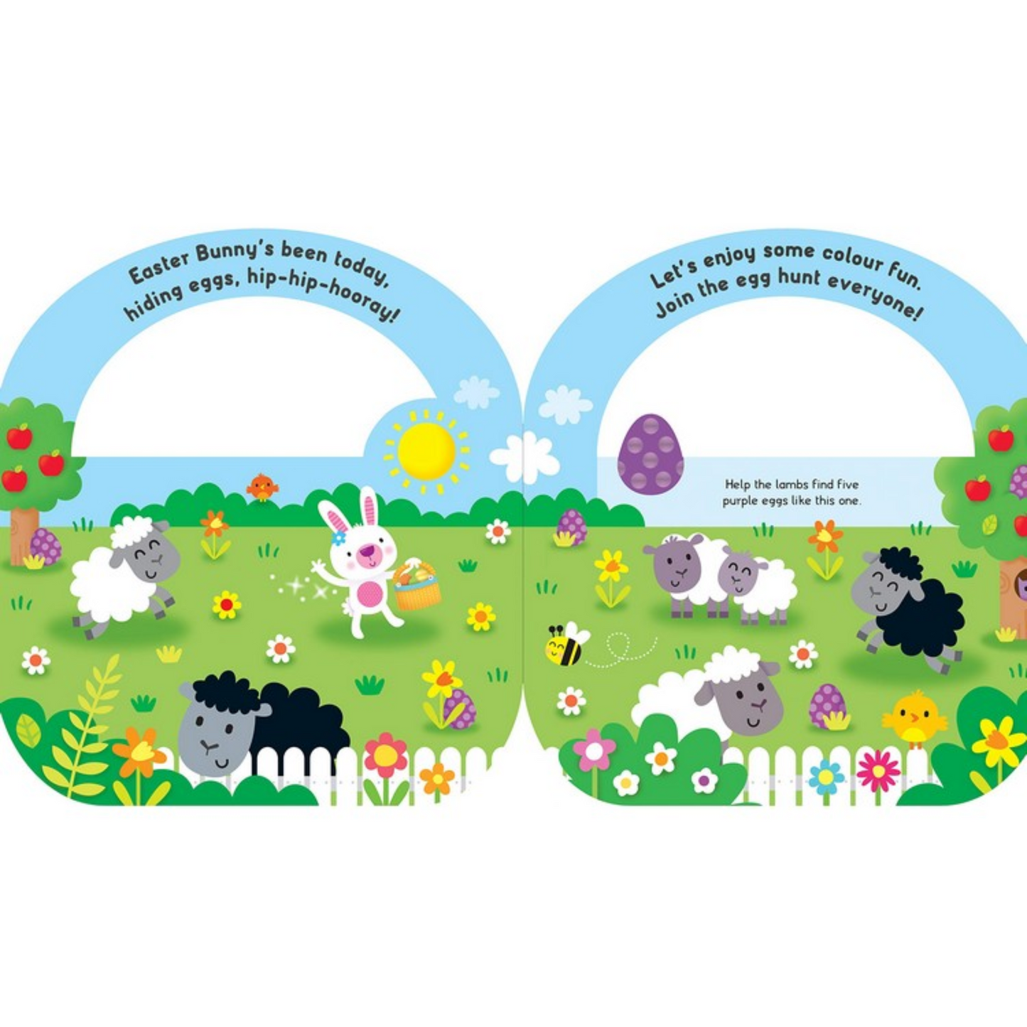 My Easter Basket A Colourful Egg Hunt Carry Around Board Book - Interest ages 0-3 Years