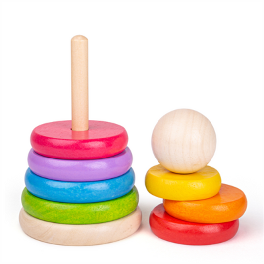 First Rainbow Stacker Bigjigs Toys - 12 Months+