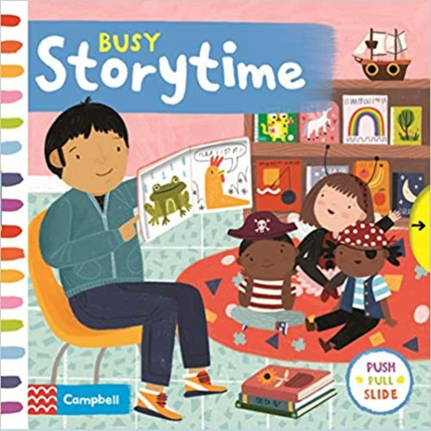 Busy Storytime Push, Pull and Slide Board Book - Interest age 1-4 Years