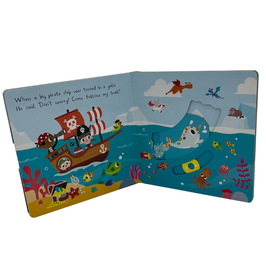 My Magical Sea Unicorn, Push Pull and Slide Board Book - Interest age 1-4 Years