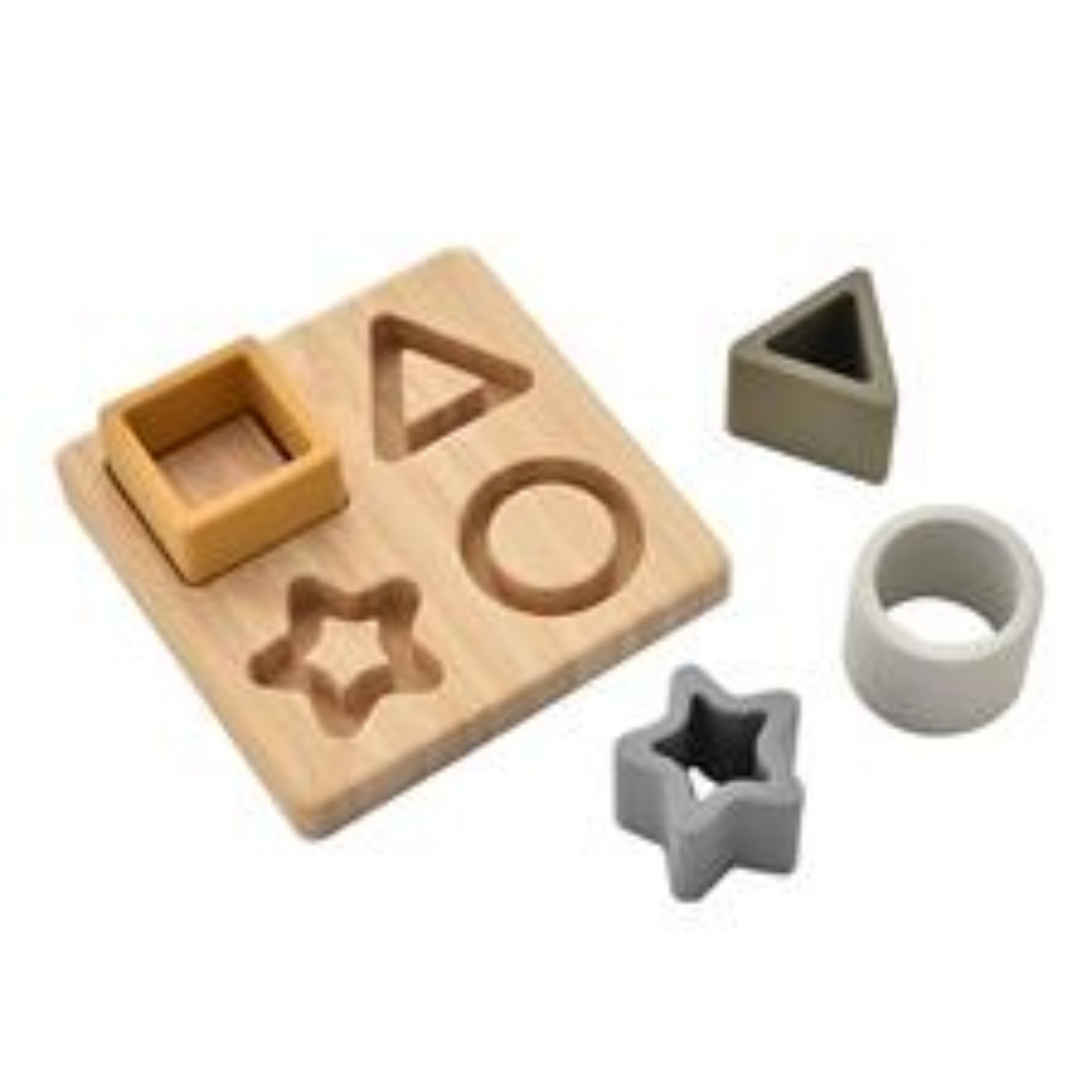 Bambino Silicone & Bamboo Star Puzzle - 3 Months+